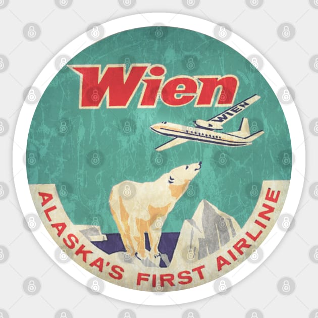 Wien Air Sticker by Midcenturydave